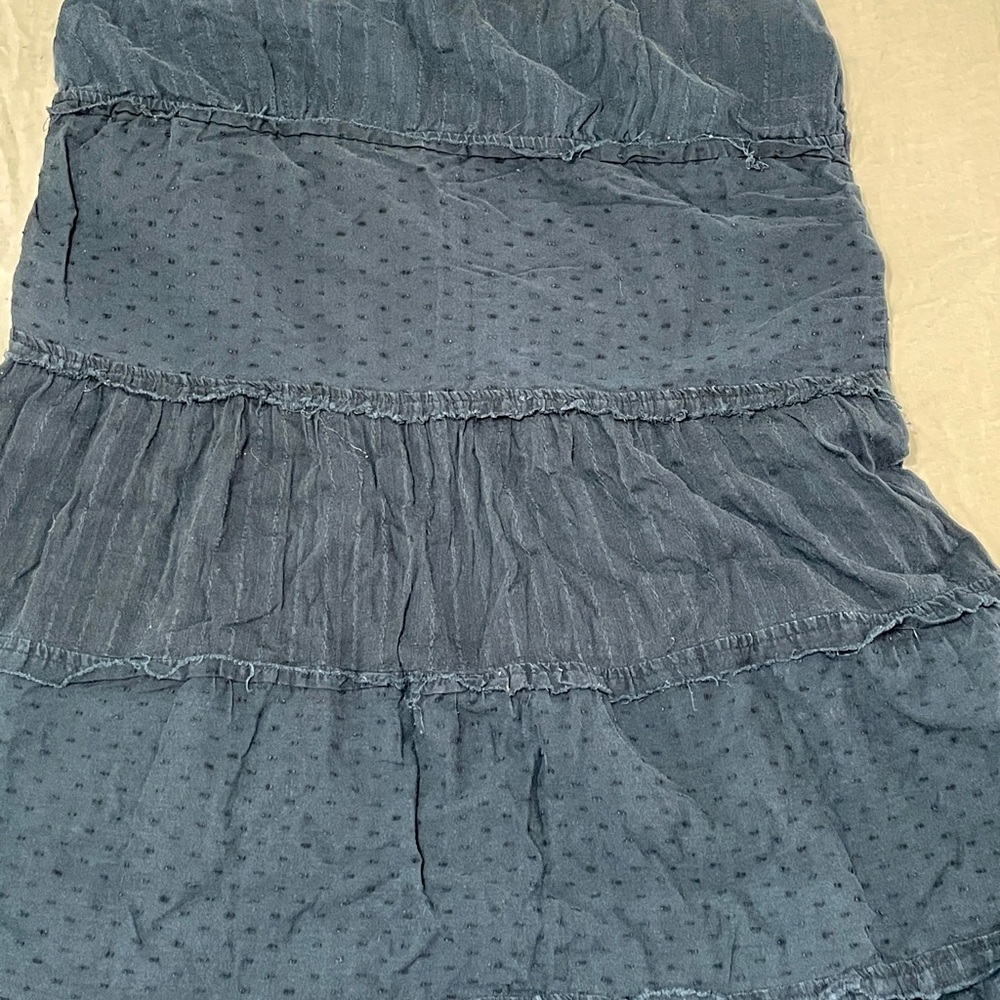 SO Black  XL Tiered Polka Dot Sleeveless Sundress Adjustable Straps - Picture 3 of 6